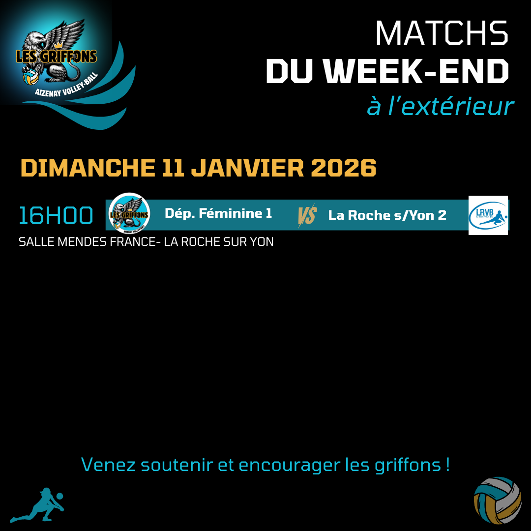 Match à l'extérieur du dimanche 11 janvier 2026