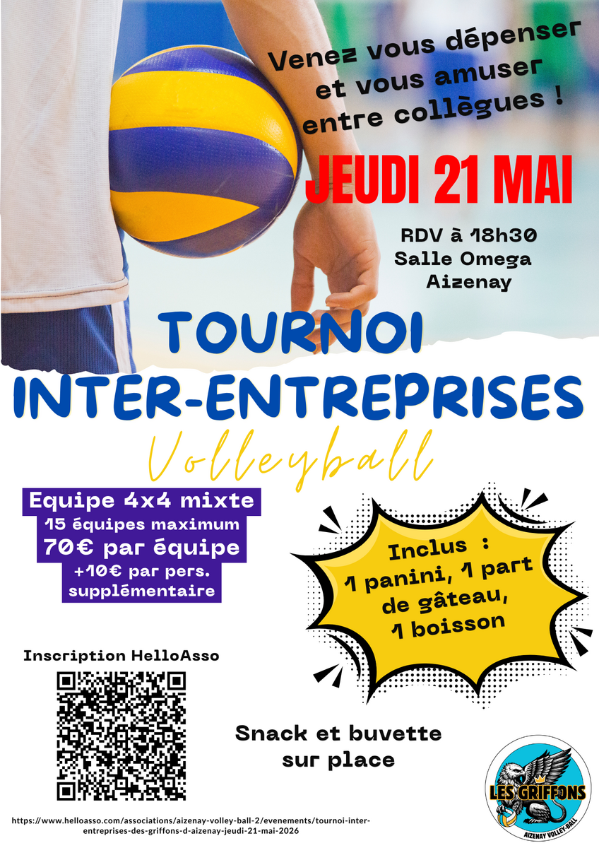 Tournoi Inter-Entreprises - jeudi 21 mai 2026