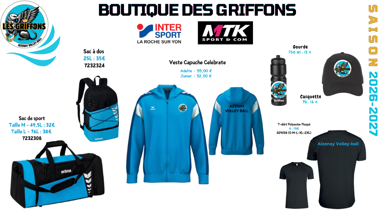 Boutique AVB - reprise 2026-2027