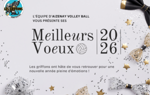 Les Griffons vous souhaite une belle année 2026 !