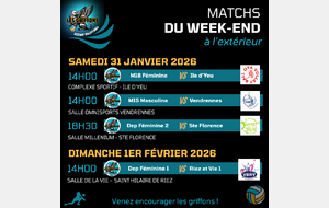 Match à l'extérieur du week-end du 31 janvier 2026
