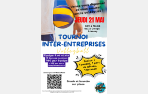 Tournoi Inter-Entreprises - jeudi 21 mai 2026