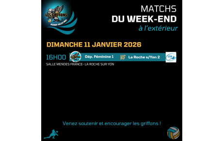 Match à l'extérieur du dimanche 11 janvier 2026