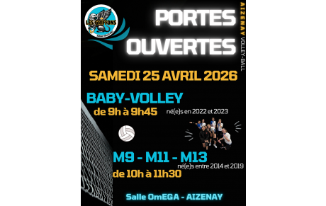 Portes Ouvertes des mini-griffons le samedi 25 avril 2026